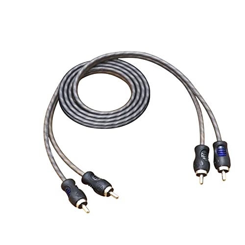 RECOIL RCI23 3ft 2-Channel RCA Audio Cable Twisted Pair Noise Reduction | 100% Oxygen Free Copper - style: 3ft 2-Channel RCA