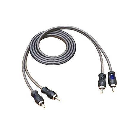 RECOIL RCI23 3ft 2-Channel RCA Audio Cable Twisted Pair Noise Reduction | 100% Oxygen Free Copper - style: 3ft 2-Channel RCA