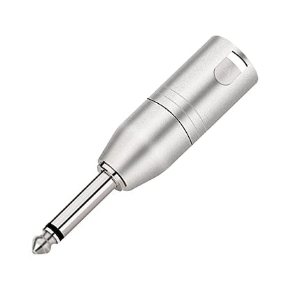 1/4 inch TS Mono to XLR Male Adapter, Unbalanced Quarter Inch TS Mono to XLR Male Converter Audio Connector - 2 Pack - style: 1/4 inch TS Mono to XLR Male Adapter