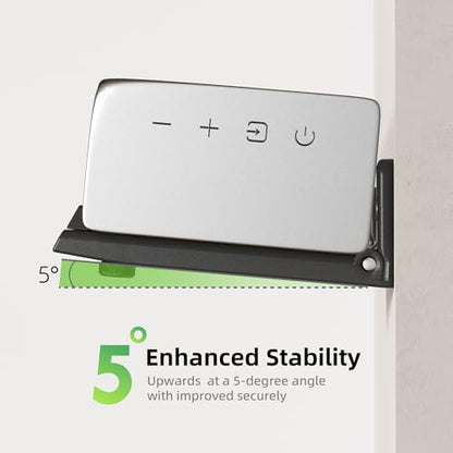 Soundbar Wall Mount Bracket for Samsung, LG, Sony, JBL, Vizio, Sonos and More, Depth Adjustable 3.5”-6.1”, Soundbar Shelf Under TV, Black - color: Black