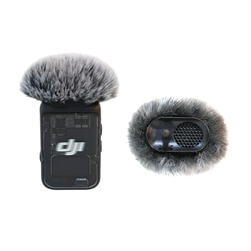 Microphone Windscreen Compatible with DJI MIC 2 (Not for DJI MIC 1) / OSMO POCKET Microphone Furry Wind Muff (2 Packs-Grey) - color: gray-2pcs