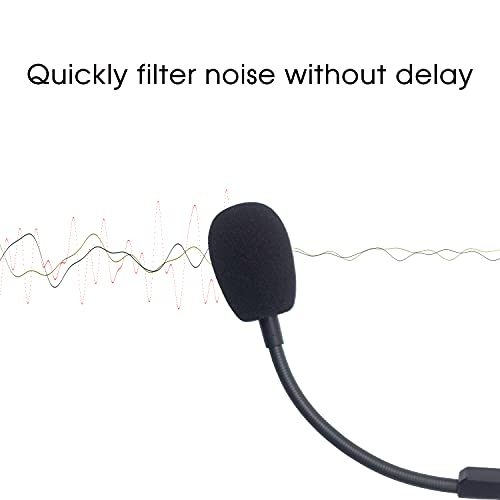 Mic Replacement Fits for Razer BlackShark V2,V2 Pro,V2 SE Wireless Gaming Headsets, Noise Cancelling 3.5mm Jack Boom BlackShark PC Game Sound Microphone Set with 2 Pcs Foam Covers - size: BlackShark V2,V2 Pro(2020 Edition),V2