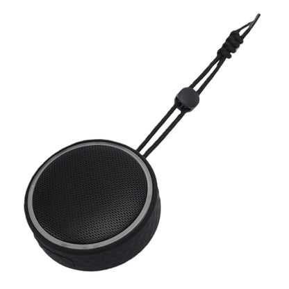 GOWENIC Bluetooth Shower Speaker, Bluetooth 5.3 Connection, IPX6 Water Proof, with Suction Cup and Hanging Rope, for Camping, Cycling or Poolside (Black) - color: Black