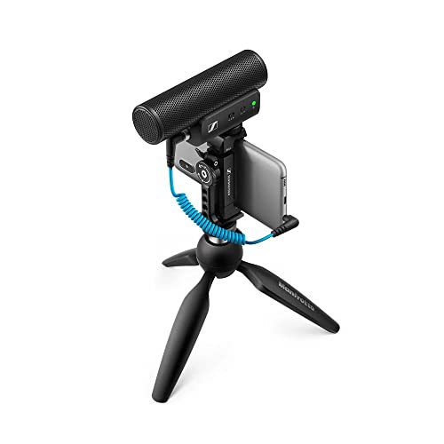 SENNHEISER Professional MKE 400 Directional On-Camera Shotgun Microphone with 3.5mm TRS and TRRS Connectors for DSLR, Mirrorless & Mobile , Connects with Auxiliary - style: MKE 400