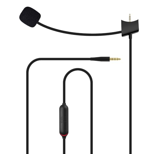 QC35 II Microphone Replacement Compatible with Bose QuietComfort 35 II QC35 II Quiet Comfort 35 QC35 Headphones, Boom Gaming Mic with Mute Switch for PS4, PS5, Xbox One Controller, PC