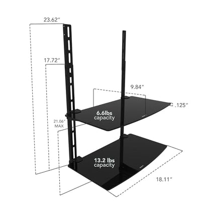 Mount-It! MI-8402 LCD, LED, Plasma TV Wall Mount Bracket - size: Dual