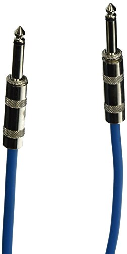 Seismic Audio SASTSX-2Blue-6PK 2-Feet TS 1/4-Inch Guitar, Instrument, or Patch Cable, Blue - color: Blue, size: 2 Foot