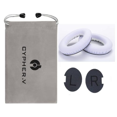 Headphones Replacement Ear Pads,for Bose Quietcomfort QC15 QC25 QC35 35 ii (White) - color: White