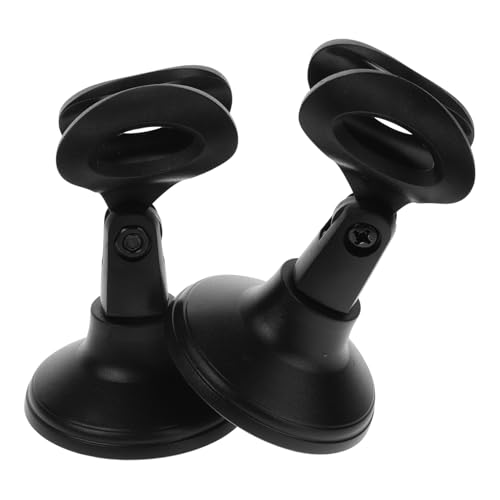 2pcs Adjustable Microphone Stand with Round Base Easy to Use Desktop Mic Stand for Home Studio Office to Use Box