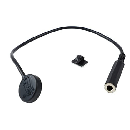 Generic Acoustic Guitar Pickup, Self Adhesive Contact Microphone Transducer with 1/4 Inch Jack for Amplifier Bass Recording Device Guitar Violin Ukulele