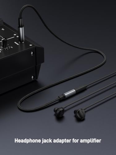 1/4 inch to 3.5mm Headphone Adapter, 6.6FT TRS 6.35mm 1/4 inch Male to 3.5mm 1/8 inch Female Stereo Audio Cable for Mixer Guitar Amp Piano Keyboard Amplifier Headphone Speaker. - size: 6.6FT