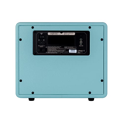 MOOER Guitar Amplifier Combo 15W, Practice Amp with 9 Digital Amp Models, 6.5" Speaker, Bluetooth, Headphone Output, for Electric/Acoustic Guitar and Bass - Hornet Blue - color: blue
