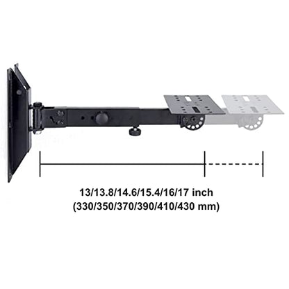 SPS-508 Speaker Wall Mount Stand, Rotatable Angle, Adjustable Swivel Tilt Speaker Mount Bracket, Home Surround Sound System 100 lbs Capacity (2 Packs, Black)