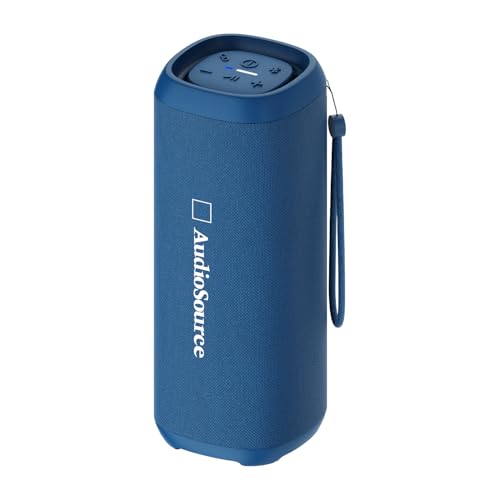 Audiosource Portable Bluetooth Speaker, 30W Loud Sound, Dual Passive Radiators for Deep Bass, Bluetooth 5.4, Auracast Multi-Speaker Pairing, IP67 Waterproof, 200ft Range, 12H Battery (Blue) - color: Blue