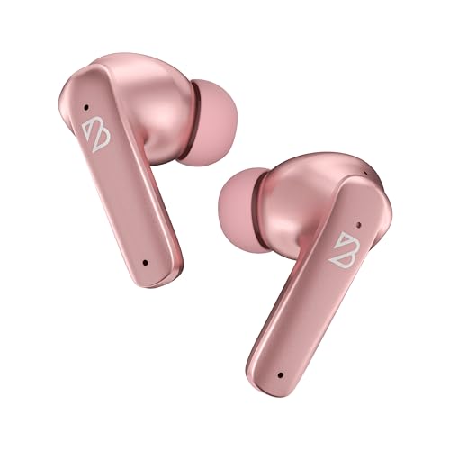 Back Bay Audio iPhone + Android Wireless Earbuds Bluetooth, Sweatproof | Ultra-Sleek Small Sports Earphones with Wireless Mic, Wireless Air Buds For iPhone iOS, Bluetooth Ear Buds Earphones - color: Rose Gold