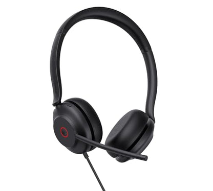 Yealink UH35 USB Wired Headset, Noise Cancelling Mic,Call & Music Control, | Teams/Zoom Certified,Professional Stereo Headphons, Lightweight Design, Busylight, PC/Laptop/IP Phone, Office, Home,On-ear - style: USB Headset UH35