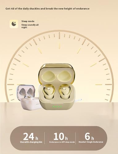 Xmenha Ear Buds Small Mini Invisible Earbuds Wireless Bluetooth Hidden for Work Micro Tiny Discreet Smallest Earbuds for Small Ears Hidden Discreet Headphones - color: Nude