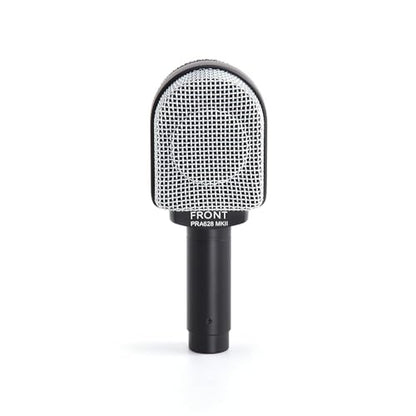 Superlux PRA628MKII Professional Dynamic Instrument Microphone, Wired Super-Cardioid Mic for Guitar/Bass Amps & Live Sound. Recording for Studio and Live Performance, Road-Ready with Clamp & Bag