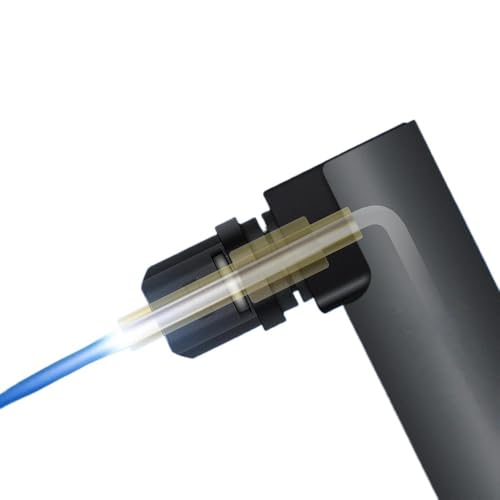 90 Degree Digital Optical Audio Cable 5.1 Right Angle SPDIF Cable for Blu-ray Player Soundbar Fiber Cable(HS90,1m) - color: HS90, size: 1m
