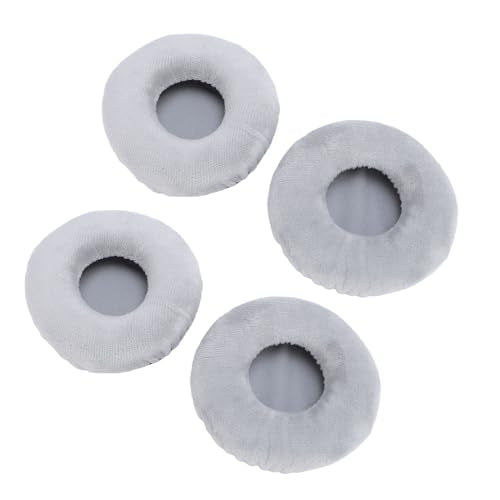 Replacement Ear Pads, 4 Pcs Soft Velour Foam Cushions for Over-Ear Headphones