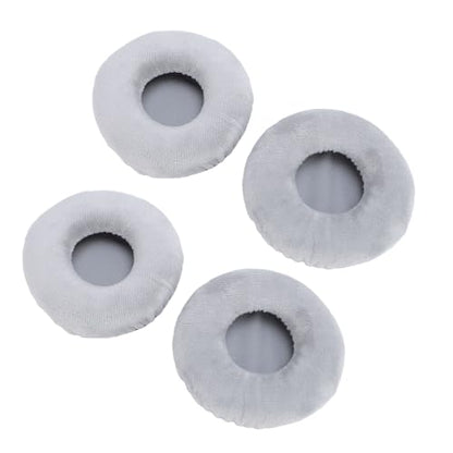 Replacement Ear Pads, 4 Pcs Soft Velour Foam Cushions for Over-Ear Headphones
