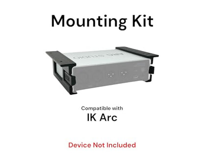 Desk Mount Kit for IK Multimedia ARC Studio - Under Desk Mount Brackets with Reversible Clips - Secure Mounting Accessories