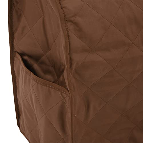 Acouto Kitchen Mixer Cover Carry Bag for Professional 5-Qt Qt Stand Mixers – Quilted Polyester Pongee & Scratch- with Handle and Storage Pockets (Coffee) - color: Coffee