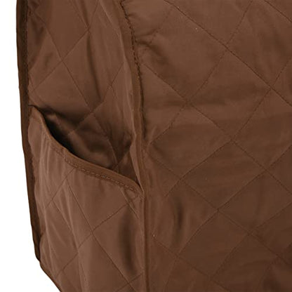 Acouto Kitchen Mixer Cover Carry Bag for Professional 5-Qt Qt Stand Mixers – Quilted Polyester Pongee & Scratch- with Handle and Storage Pockets (Coffee) - color: Coffee