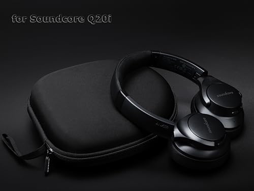 Ginsco Universal Headphone Case Compatible with JBL Tune 510BT 720BT, Sony WH-CH 720N/WH-CH520, with Sony/JBL/Soundcore Life Q20i Q30/BERIBES/TOZO/KVIDIO etc Wireless Headphones (Satin Black) - color: Satin Black