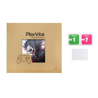 PlayVital Full Set Skin Sticker for ps5 Slim Console Disc Edition (The New Smaller Design), Vinyl Skin Decal Cover for ps5 Controller & Headset & Charging Station & Media Remote - Killing Clown - color: Killing Clown