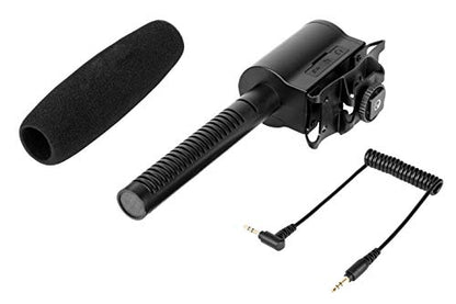 BOYA BY-DMR7 On-Camera Shotgun Microphone with Integrated Flash Recorder & Headphone Output - style: BY-DMR7