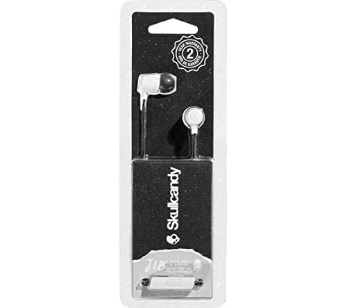 Skullcandy Jib Wired Earbuds with 3.5mm AUX Plug - White | 3.5mm Wired Earbuds, In-Ear Headphones, Noise Isolating Fit, In-Line Microphone Call and Track Control, Travel Ready - color: White, size: 1 Pack