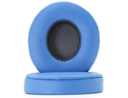 Replacement Ear Pads Compatible with Beats Solo3.0 Wireless Electric Blue | for Beats Solo2.0 Wired headphones Memory Foam/Protein Leather Earpads Earmuffs - color: Electric Blue