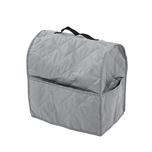 Kitchen Mixer Cover Carry Bag for 5Qt/6Qt, Fits Most Stand Mixers, - Scratch Quilted Polyester Pongee Fabric with Storage Pockets (Grey) - color: Grey