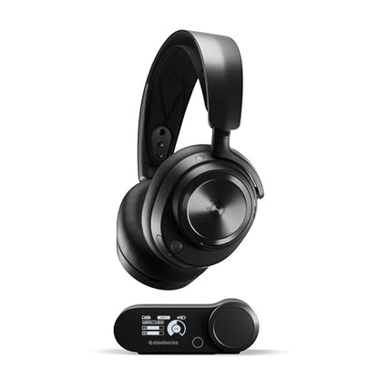 SteelSeries Arctis Nova Pro Wireless Multi-System Gaming Headset — Neodymium Magnetic Drivers — Active Noise Cancellation — 2 Battery System — ClearCast Gen 2 Mic — PC, PS5, PS4, Switch, Mobile - color: Black, style: PC