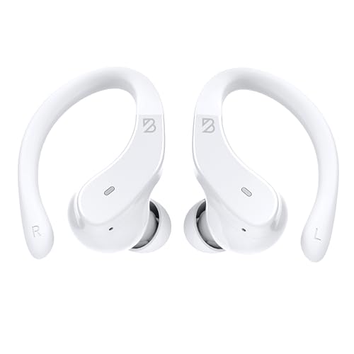 Back Bay Audio Runner Wireless Earbuds for Running, Wrap Around Earbuds - color: White