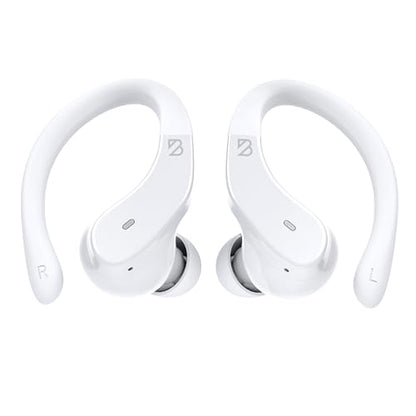 Back Bay Audio Runner Wireless Earbuds for Running, Wrap Around Earbuds - color: White