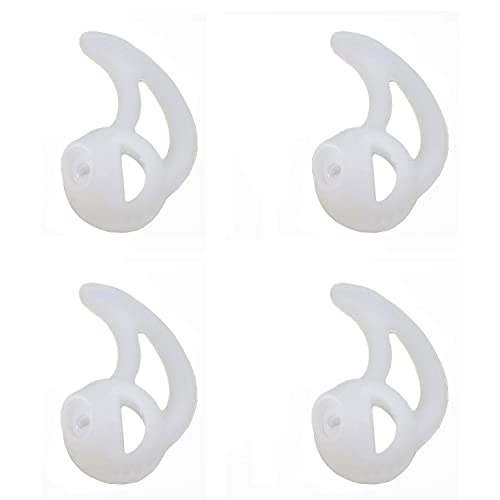 Silicone Fin Ear Mold for Two Way Radio Earpiece Replacement Acoustic Tube | 2 Pairs Large Right Ear, Stabilizer Ear Mold, Fits Acoustic Coil Tube, Two-Way Radio, Police & Surveillance Earpieces - size: Fin Large-Right Ear