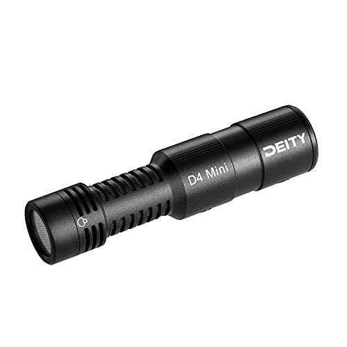 Deity V-Mic D4 Mini Microphone On-Camera Interview Mic for Vlog | Ultracompact On-Camera Mic, Plug-in Power, Trs and Trrs Cables, Dual-Track Input,Super Cardioid Compact