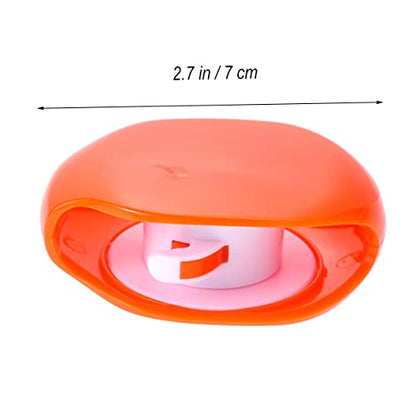 Vaguelly Automatic Cord Winder for Earphones and Data Cables Retractable Organizer Box for Travel Compact Storage Solution in Orange