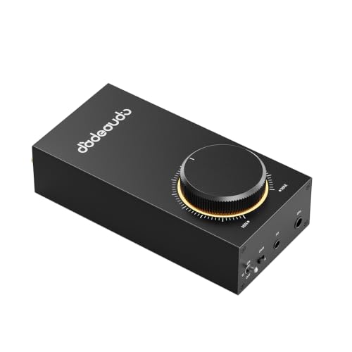 FiiO JadeAudio GIGAS 1 Desktop Headphone Amplifier, 4600mW High-Power Balanced Output, Class AB Discrete Circuit, 4.4mm & 3.5mm Amp for Planar & High-Impedance Headphones (Black) - color: Black