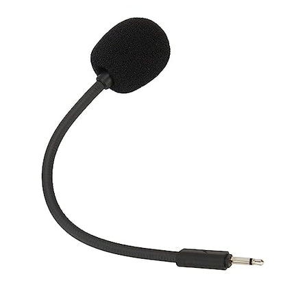 Game Mic Replacement for Gaming Headsets, Noise Cancelling Sponge, Adjustable Microphone Arm, 2.5mm Detachable Boom Microphone