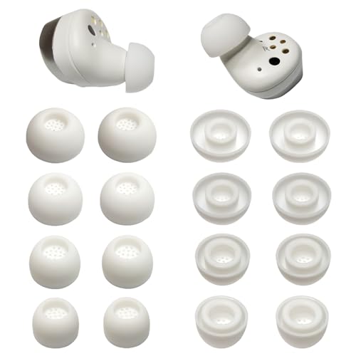 8 Pairs Earbud Tips for Sennheiser Momentum True Wireless 4 - Noise Isolating Replacement Ear Tips Momentum TWS 4 (XS/S/M/L), White - color: White-Silicone