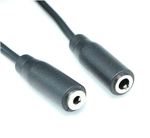 MyCableMart 6 inch Adapter Cable: 4 Conductor (TRRS) 3.5mm Female to 2.5mm Female