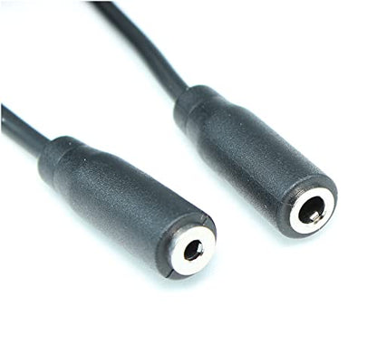 MyCableMart 6 inch Adapter Cable: 4 Conductor (TRRS) 3.5mm Female to 2.5mm Female