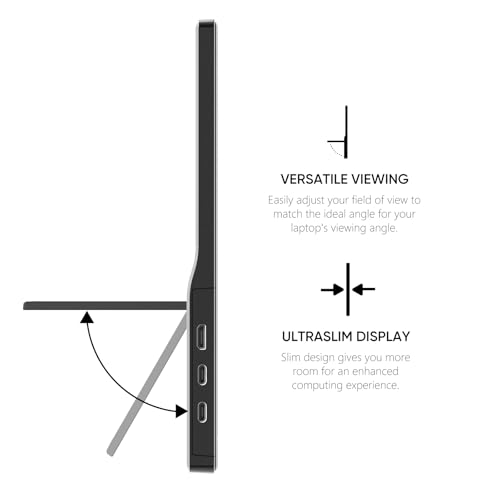 Anyuse 15.6" FHD IPS USB-C HDMI Portable Monitor | 15.6" FHD IPS ultra-slim zero-frame, kickstand, USB-C/HDMI, for PC/Mac/Phone/PS/Xbox/Switch, gaming. - size: 15.6"Portable