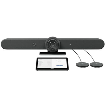 Logitech Rally Bar Room Kit, 4K PTZ Video Conferencing System with Beamforming Microphones for Medium to Large Rooms