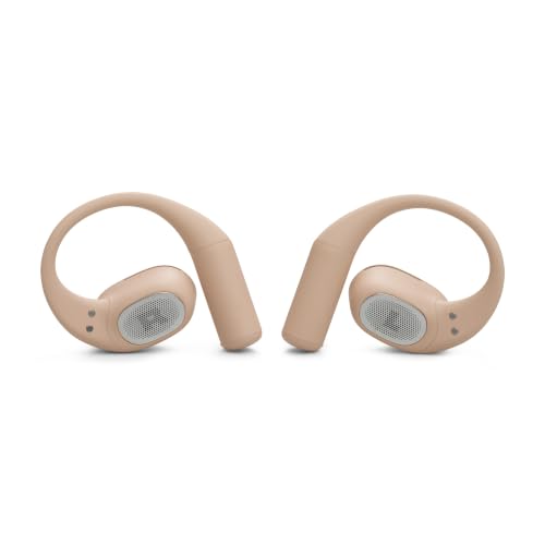 JBL Sense Lite Open Ear Earbuds, True Wireless, Ear Hook Fit - Beige | Water Resistant Sports And Workout Headphones, Up To 8 Hrs Playtime, Clear Calls With Noise Reduction - color: Beige
