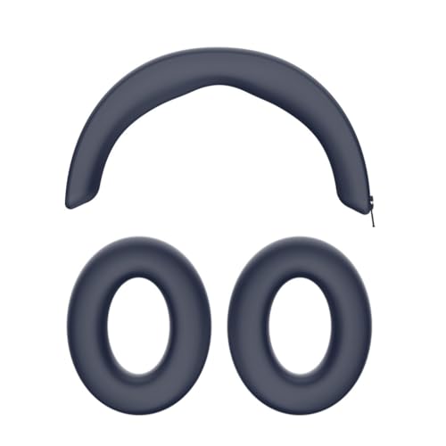 Silicone Earpads for Momentum 4 Headphone Ear Cushions Cups, Replacement Ear Pads with Headband Protective Cover Pad for Momentum 4 Accessories (Dark Blue)