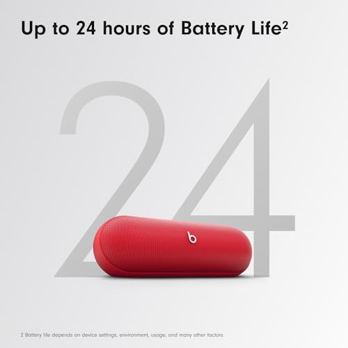 Beats Pill - Wireless Bluetooth Speaker with 20W Power Adapter - Statement Red - color: Statement Red, style: With Power Adapter